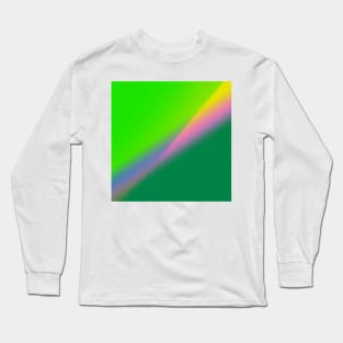 green yellow pink red abstract texture Long Sleeve T-Shirt